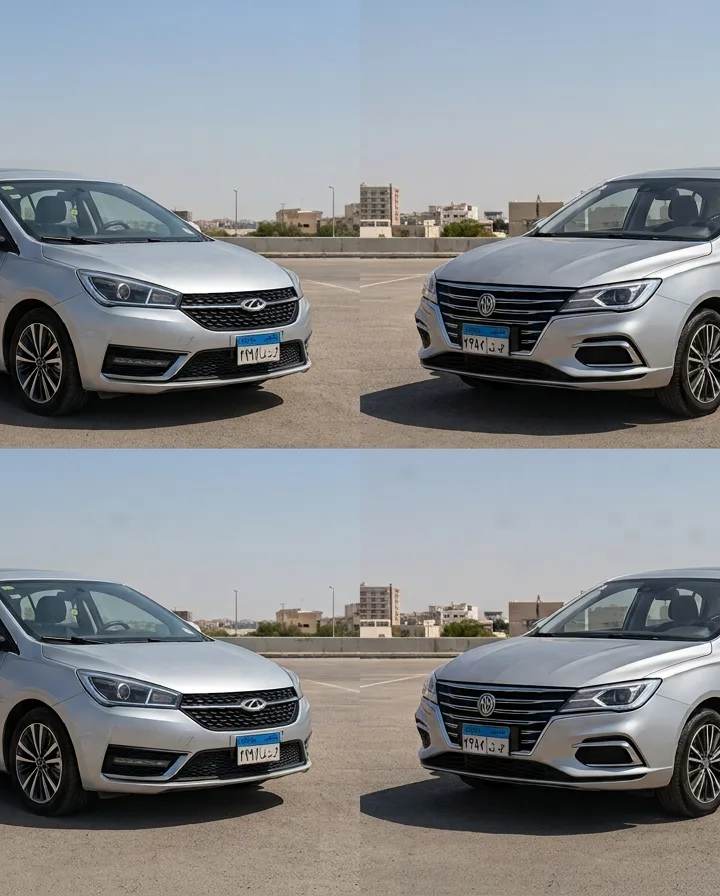 شيري أريزو 5 أم MG 5 مستعملة؟ مقارنة الفتيس والمساحة والفحص