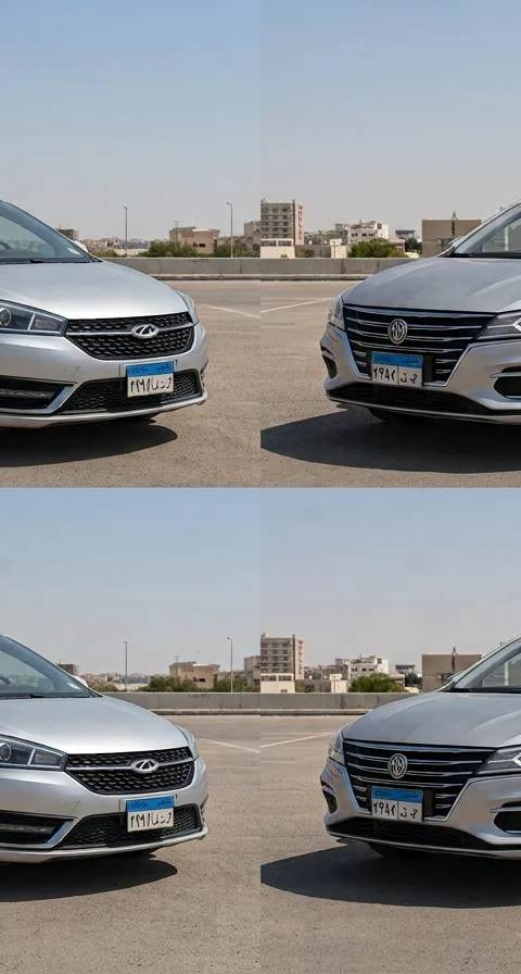 شيري أريزو 5 أم MG 5 مستعملة؟ مقارنة الفتيس والمساحة والفحص